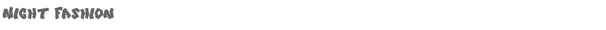 Sample characters Night Fashion Font